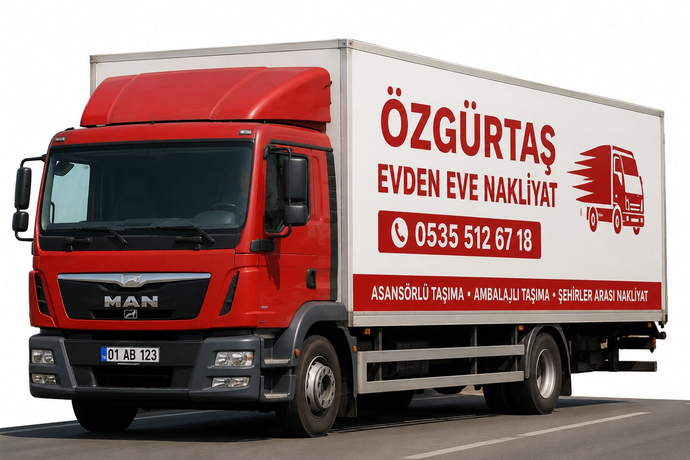 Özgürtaş Nakliyat kamyonu